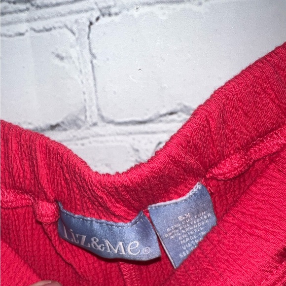 BRAND NWT Liz & Me red shorts size 5X - Picture 7 of 8